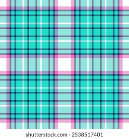 Nahtloses Plaid-Muster. Überprüfen Sie die Textur des Stoffes. Vektortextildruck.