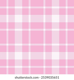Plaid seamless pattern. Check fabric texture. Vector textile print.