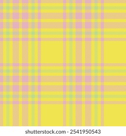 Plaid seamless pattern. Check fabric texture. Vector textile print.