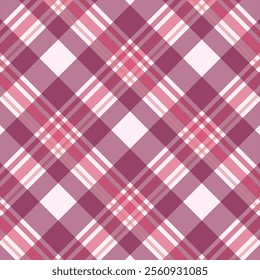 Plaid seamless pattern Check fabric texture Vector textile print