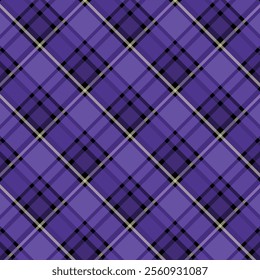 Plaid seamless pattern Check fabric texture Vector textile print