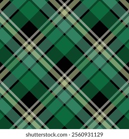 Plaid seamless pattern Check fabric texture Vector textile print