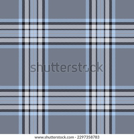 Plaid seamless pattern. Check fabric texture. Vector textile print design.