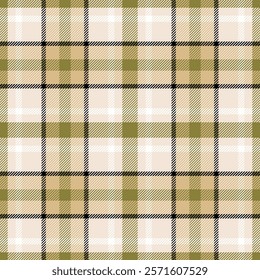 Plaid seamless pattern. Check line. Repeating tartan checks design. Repeated scottish stripe flannel. Scotland fabric prints. Gingham twill lattice. Repeat ekose weave plaids. Vector illustration