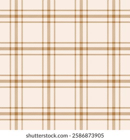 Plaid seamless pattern. Check line. Repeating tartan checks design. Repeated scottish stripe flannel. Scotland fabric prints. Gingham twill lattice. Repeat checkered weave plaids. Vector illustration