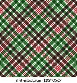 Plaid Seamless Pattern - Plaid design for Christmas holiday