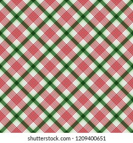 Plaid Seamless Pattern - Plaid design for Christmas holiday