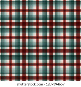 Plaid Seamless Pattern - Plaid design in classic colors of autumn