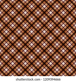 Plaid Seamless Pattern - Plaid design in classic colors of autumn