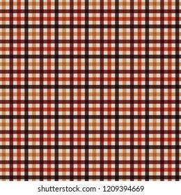 Plaid Seamless Pattern - Plaid design in classic colors of autumn