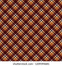 Plaid Seamless Pattern - Plaid design in classic colors of autumn
