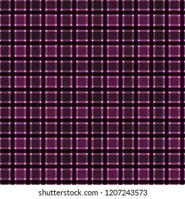 Plaid Seamless Pattern - Plaid design in colors of plum, purple, pink, and magenta