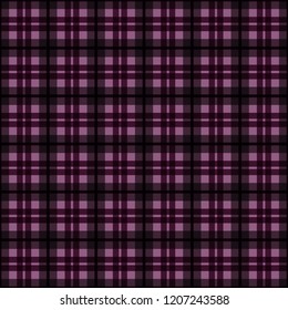 Plaid Seamless Pattern - Plaid design in colors of plum, purple, pink, and magenta