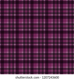 Plaid Seamless Pattern - Plaid design in colors of plum, purple, pink, and magenta