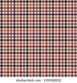Plaid Seamless Pattern - Plaid design in lovely autumn colors