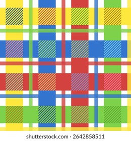 Plaid seamless pattern for São joão e festa junina. Seamless Checkered pattern for textile design background