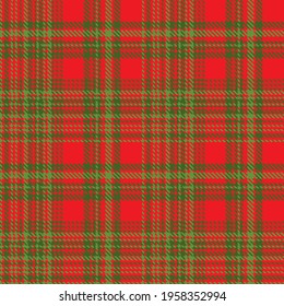 Plaid seamless pattern. Fashion checkered background. Color tartan classic cage. Abstract texture. Vector graphics printing on fabrics, shirts and textiles.