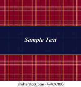 Plaid seamless pattern. Folk, Retro, Fashion Tartan Background