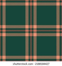 Pintar un patrón impecable en verde. Comprobar la textura de tela. Diseño de impresión textil vectorial.
