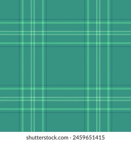Patrón sin costuras a cuadros en verde. Compruebe la textura de la tela. Estampado textil de Vector.