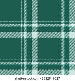 Patrón de cuadros sin fisuras en verde. Revisa la textura de la tela. Vector textil estampado.
