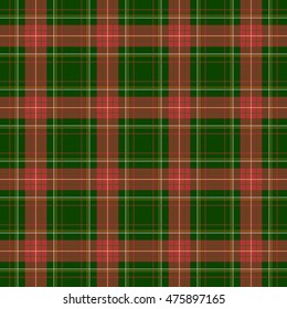 plaid seamless pattern green red