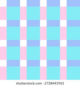 Padrão sem costura xadrez em cores pastel. Madras design primavera, férias de verão decorativo têxtil. Padrão de gingham de verificação de vetor para cobertor de piquenique de tecido, toalha de mesa, vestido ou guardanapo.