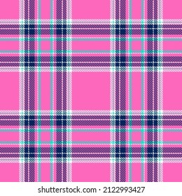 Pintar un patrón impecable en rosa. Comprobar la textura de tela. Diseño de impresión textil vectorial.