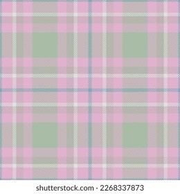Plaid nahtloses Muster in Rosa. Überprüfen Sie die Textur des Stoffes. Vektor-Stoffdruck-Design.