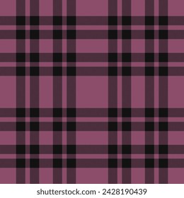 Plaid nahtloses Muster in Pink. Textur des Stoffs prüfen. Vektor-Textildruckdesign.