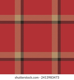 Pintar un patrón impecable en rojo. Comprobar la textura de tela. Diseño de impresión textil vectorial.
