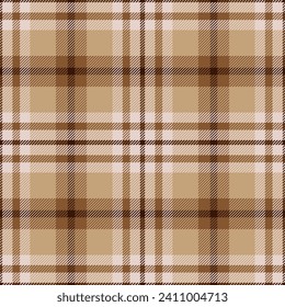 Plaid seamless pattern. Repeating checker fabric for design prints plaids. Repeated check ekose. Checks square line. Vichi cloth. Tartan repeat textile. Scottish madras flannel. Vector illustration