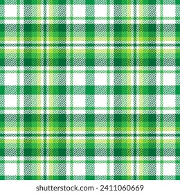 Plaid seamless pattern. Repeating checker fabric for design prints plaids. Repeated check ekose. Checks square line. Vichi cloth. Tartan repeat textile. Scottish madras flannel. Vector illustration