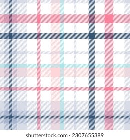 Plaid seamless pattern. Repeating tartan neutral color. Check design for prints. Repeated scottish flannel. Madras fabric. Abstract wool patterned. Repeat monochrome ekose woven. Vector illustration