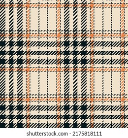 Plaid seamless pattern, retro checkered design
