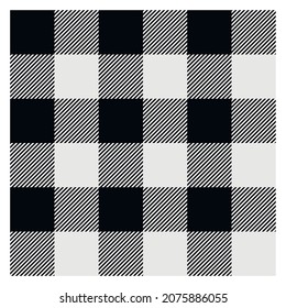 Plaid seamless pattern. Scottish Pattern background vector. 	
plaid tablecloth and blanket. Black, white and grey