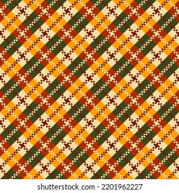 Plaid seamless pattern. Scottish pattern background vector. Plaid tablecloth and blanket.