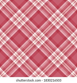Plaid seamless pattern. Stripe fabric texture. Check square background. Tartan vector textile design.