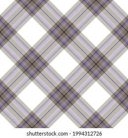 Plaid seamless pattern. Stripe fabric texture. Check square background. Tartan vector textile design.