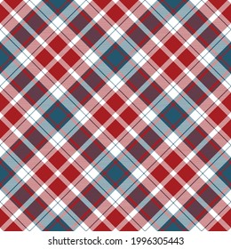 Plaid seamless pattern. Stripe fabric texture. Check square background. Tartan vector textile design.
