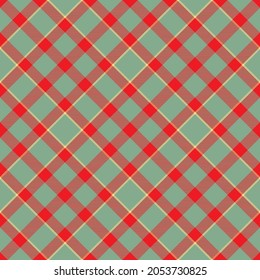 Plaid seamless pattern. Stripe fabric texture. Check square background. Tartan vector textile design.