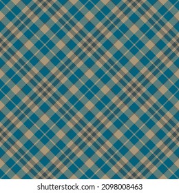 Plaid seamless pattern. Stripe fabric texture. Check square background. Tartan vector textile design.