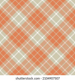 Plaid seamless pattern. Stripe fabric texture. Check square background. Tartan vector textile design.