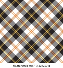 Patrón sin fisuras. Textura de tela de franja. Comprobar el fondo cuadrado. Diseño textil vectorial tartán.