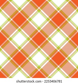 Plaid seamless pattern. Stripe fabric texture. Check square background. Tartan vector textile design.