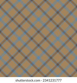 Plaid seamless pattern. Stripe fabric texture. Check square background. Tartan vector textile design.