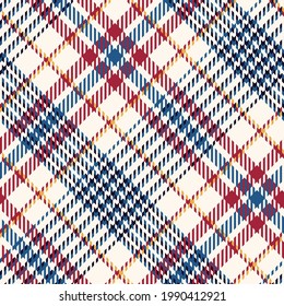 Patrón sin fisuras. La jaula clásica de Tartán coloreada. Fondo de diseño a cuadros. Textura abstracta. Gráficos vectores imprimiendo tejidos, camisas, textiles y manteles.