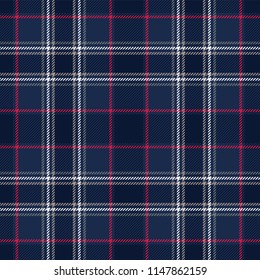 Plaid seamless pattern. Vector background