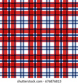 Plaid seamless pattern. Vector background