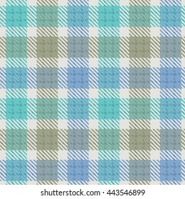 plaid seamless pattern, vintage style design for fabric, background, flat design vector no mesh no transparent